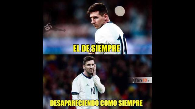 Facebook | Argentina vs. Venezuela: los memes de la derrota albiceleste en el regreso de Messi.