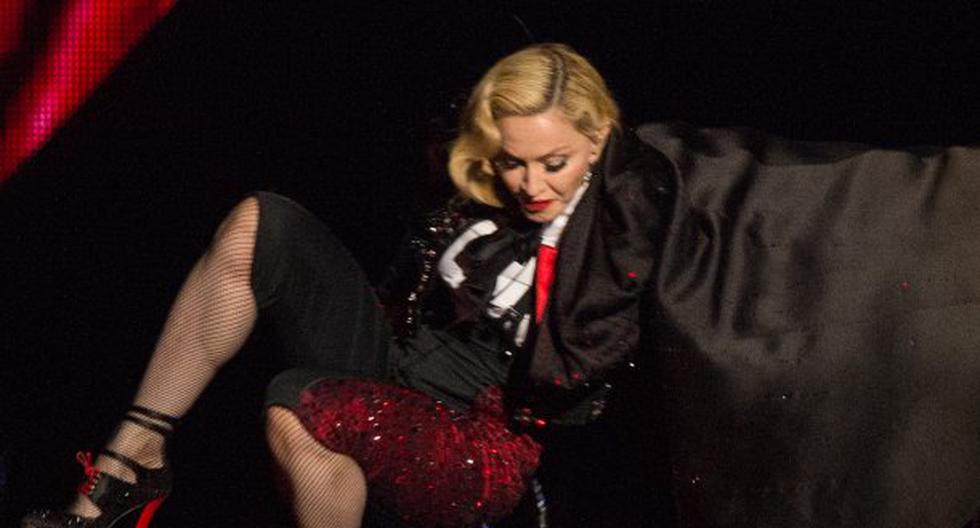 Madonna sufrió dolorosa caída en pleno escenario. (Foto: Getty Images)