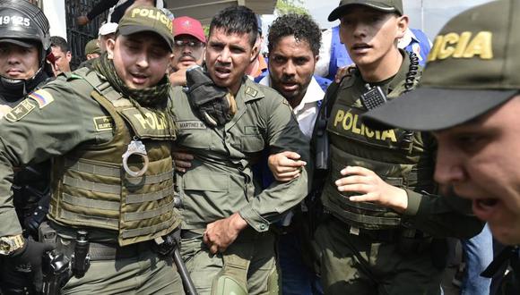 Desde el 23 de febrero, 1.285 militares venezolanos han desertado del Gobierno de Nicolás Maduro. Foto: AFP