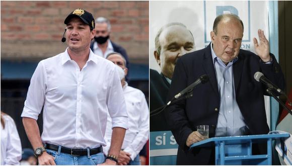 George Forsyth y Rafael López Aliaga fueron excluidos en primera instancia por el JEE Lima Centro 1. (Fotos: GEC)