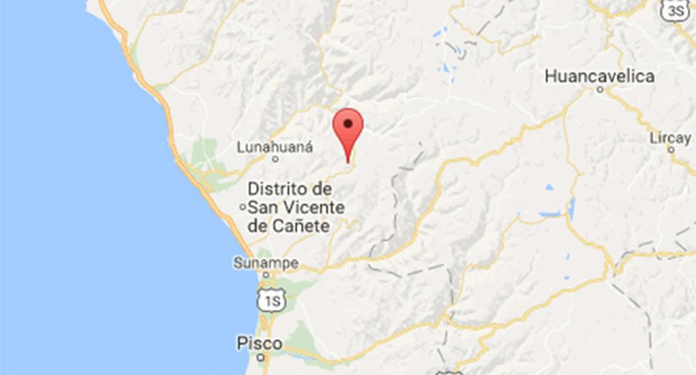 Sismo sacudió el distrito de Lunahuaná, en la región Lima, informó el IGP. (Foto: IGP)