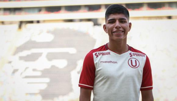 Piero Quispe firmó con Universitario hasta el 2025. FOTO: Universitario de Deportes.
