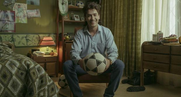 Andrés Escobar, apodado 'El caballero del fútbol', interpretado por Juan Pablo Urrego. (Foto: Netflix)