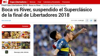 Boca Juniors vs. River Plate: así informaron los medios del mundo la suspensión de la final | FOTOS
