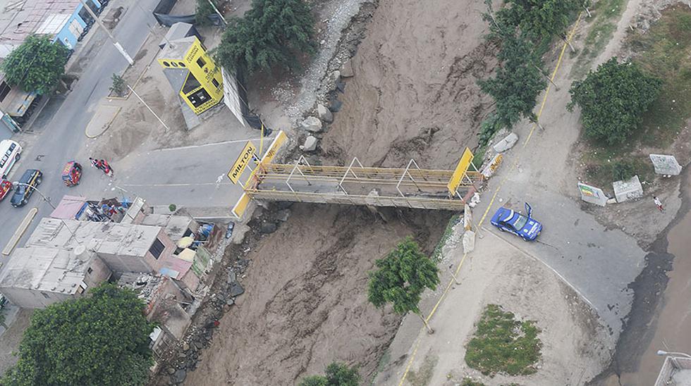 Seg&uacute;n el Senamhi el r&iacute;o Chill&oacute;n registr&oacute; un caudal de 28,30 m3/s, en la estaci&oacute;n Obrajillo por lo que se mantiene la alerta amarilla. (El Comercio / Lino Chipana)