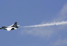 EE.UU: un avión F-16 se accidenta durante un espectáculo aéreo