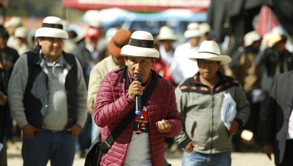 Gregorio Rojas se pronunció tras tener una reunión con miembros del Ejecutivo en el distrito de Challhuahuacho. (Foto: PCM)
