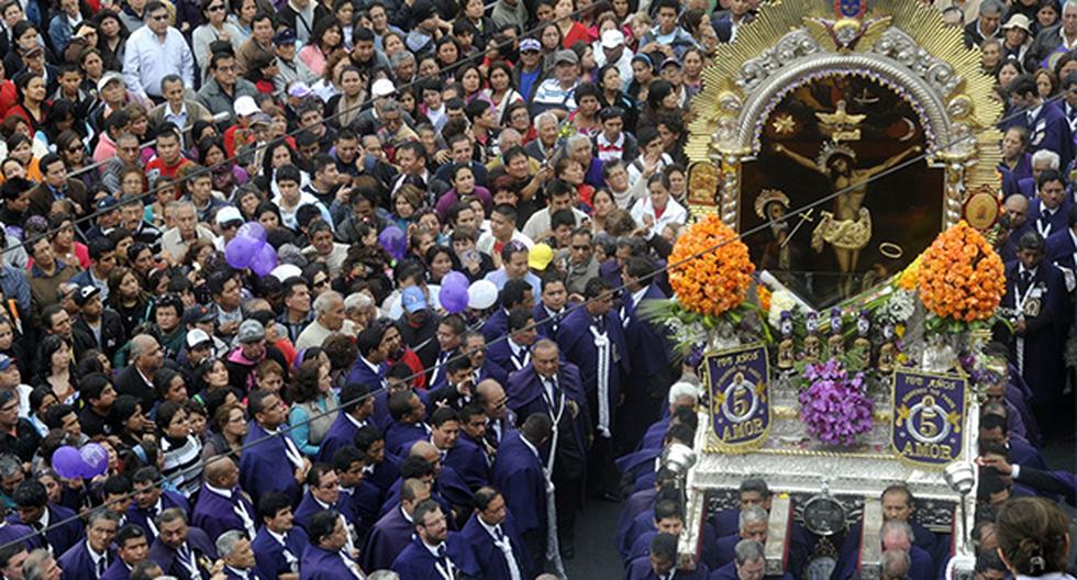 Señor de los Milagros saldrá en procesión por las calles de Lima en Semana Santa. (Foto: Agencia Andina)