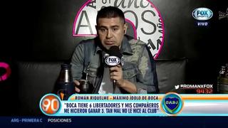 Riquelme dice que "cambia de canal" cuando ve hablar a Maradona