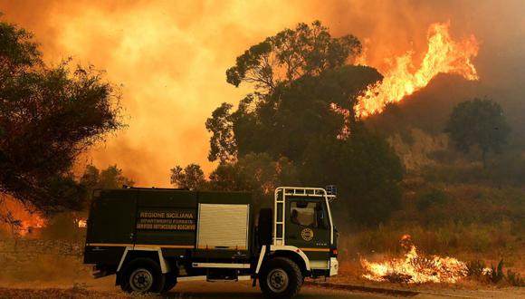 Incendios en Italia. (AFP)