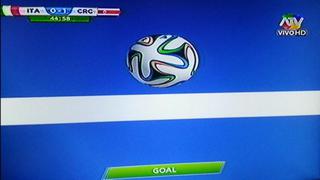 Italia vs. Costa Rica: tecnología demostró que fue gol de Ruiz