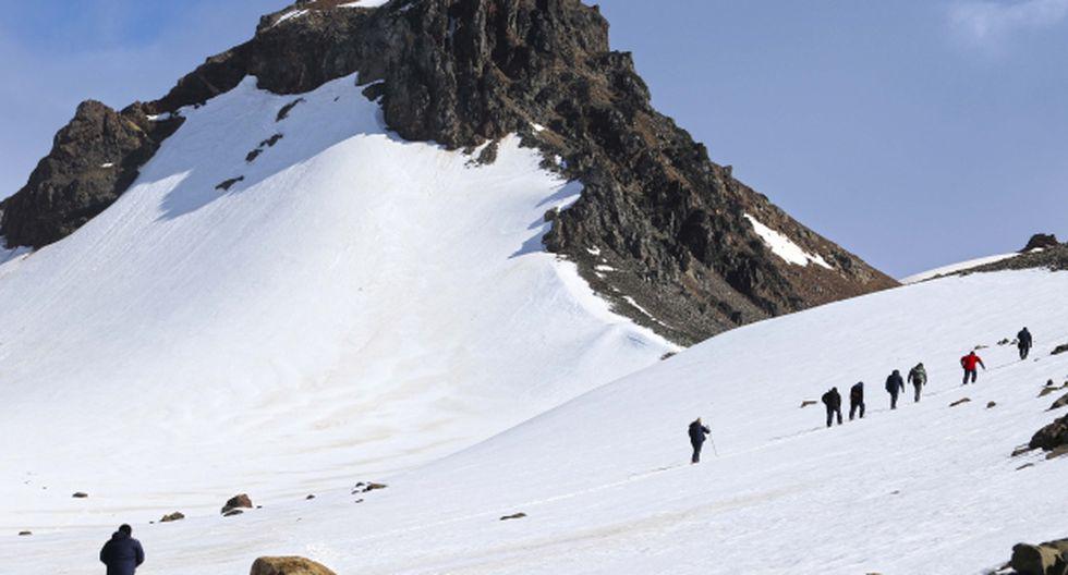 El glaciar Znosko será estudiado por la misión peruana. (Foto: Óscar Paz Campuzano)