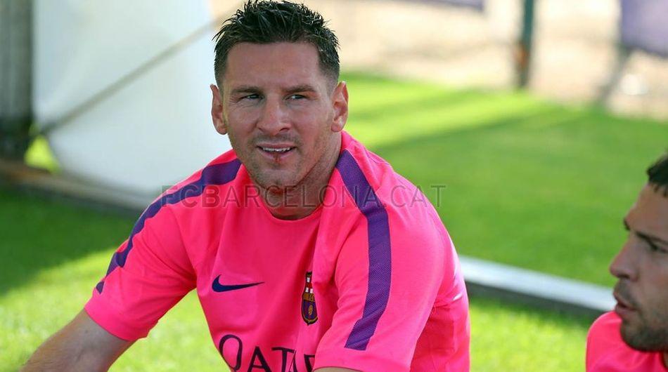 Leo Messi lució nuevo look en su regreso a los entrenamientos - 11