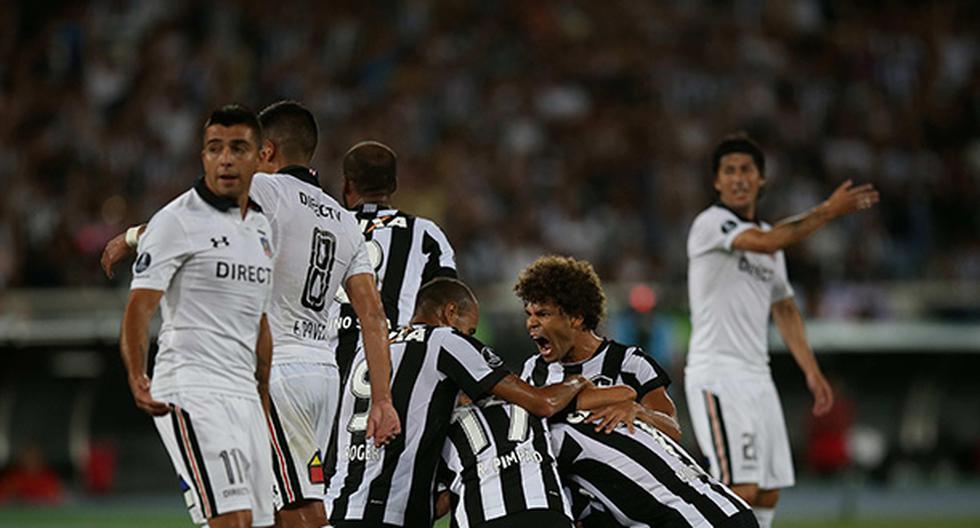 Botafogo venció al Colo Colo en el partido de ida de la segunda fase de la Copa Libertadores (Foto: EFE)