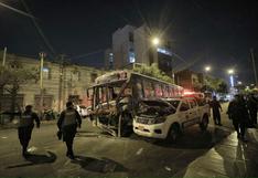 Lince: choque entre bus de transporte y corredor morado deja nueva heridos