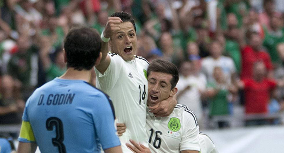 México derrotó a Uruguay en vibrante partido por la Copa América. (Foto: EFE)