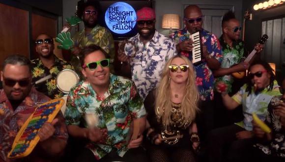 Madonna cantando con Jimmy Fallon arrasa en YouTube