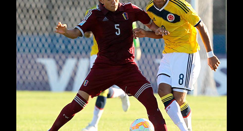 Venezuela y Colombia empataron a un solo gol. (Foto: EFE)