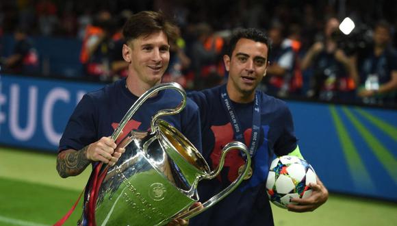 Xavi Hernández se refirió a Lionel Messi en su presentación como DT de Barcelona. (Foto: AFP)