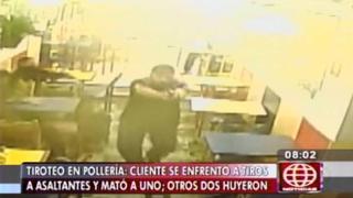 Así fue el asalto y balacera en pollería de Chorrillos [VIDEO]