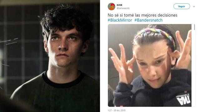 A pocas horas del estreno de "Black Mirror: Bandersnatch", los cibernautas dejaron volar su imaginación en divertidos memes. (Foto: Twitter)