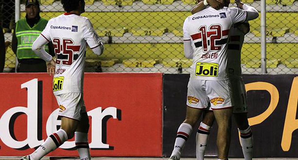 Sao Paulo pudo empatar con The Strongest en La Paz y así logró clasificar a los octavos de final de la Copa Libertadores (Foto: EFE | Video: FOX Sports)
