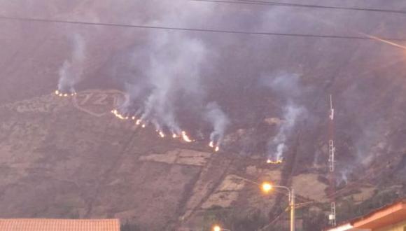 Cusco: dos detenidos por incendio forestal en nevado Pitusiray