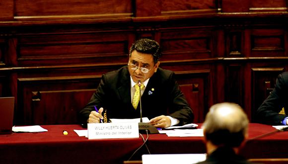 Ministro Huerta será interpelado por el Congreso. (Foto: Mininter)