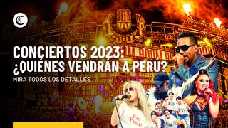 Agenda de conciertos: mira la lista de artistas que vendrán al Perú en 2023