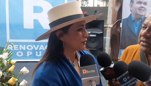 María de los Ángeles Arce fue candidata por Renovación Popular en el 2021 y 2022. (Facebook: Conectados Cajamarca)