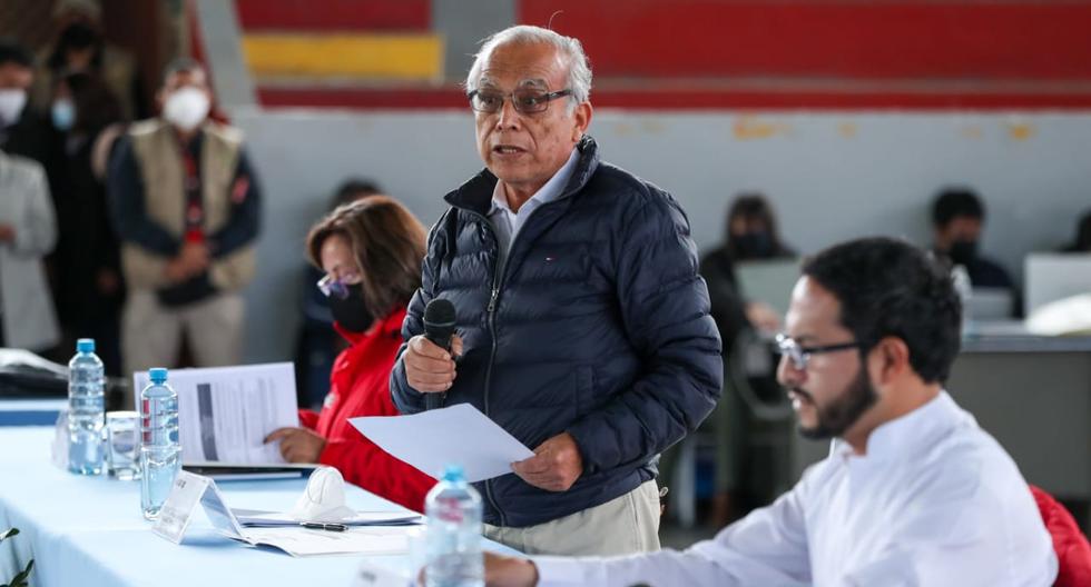 Aníbal Torres, presidente del Consejo de Ministros, anunció en Huancayo que el Ejecutivo presentaría esta medida. (Foto: PCM)
