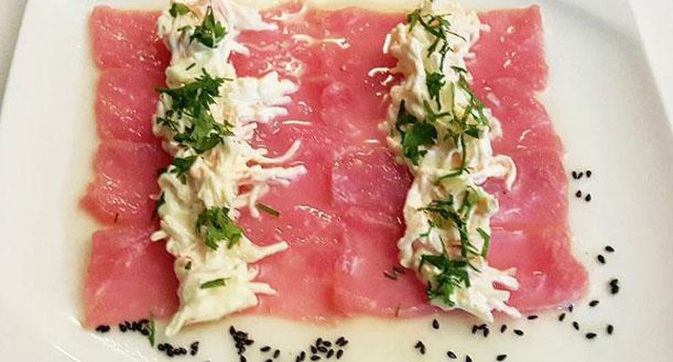 Tiradito de atún. (Foto: Instagram/gingersushilounge/Referencial)