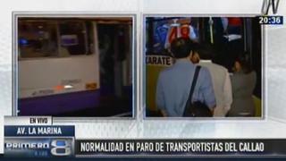 Callao: transporte se normalizó tras paro que afectó a miles
