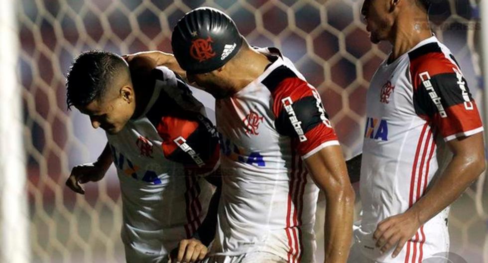 Con Miguel Trauco, pero sin Paolo Guerrero, Flamengó goleó 3-0 al Atlético Goianense. (Foto: Gazeta Press | Video: YouTube)