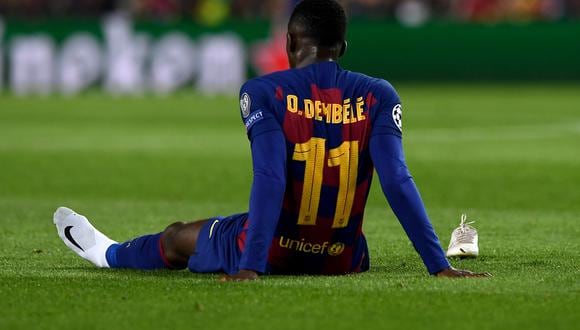 Ousmane Dembélé se encuentra lesionado en su casa. (Foto: AFP)