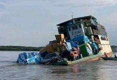 Iquitos: Más de 50 pasajeros se salvan de ahogarse luego del hundimiento del barco donde viajaban