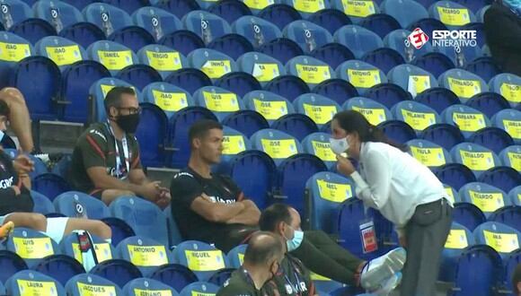 Le pidieron a Cristiano Ronaldo que se ponga la mascarilla. (Video: Esporte Interativo)