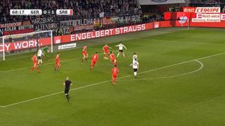 Alemania vs. Serbia: Goretzka concretó el 1-1 con un disparo dentro del área | VIDEO