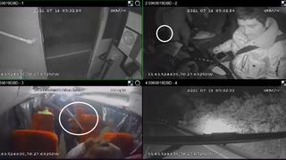 Puno: cámaras se seguridad graban el momento en que un bus con pasajeros es asaltado | VIDEO