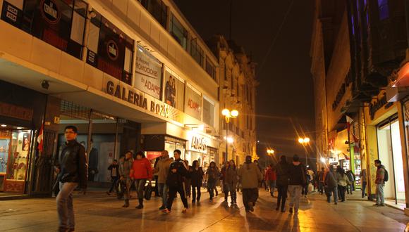 Jirón de la Unión, antes de llegar a la plaza San Martín. Foto: Archivo EC.