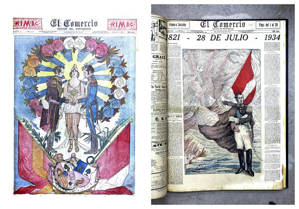 Fiestas patrias | portadas patrióticas de El Comercio | ilustraciones | 28  de julio | bicentenario | Perú | cambio de mando | FOTOS | SOMOS | EL  COMERCIO PERÚ