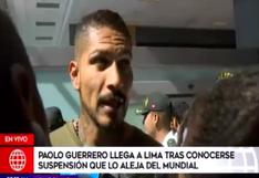 Paolo Guerrero sobre la Selección Peruana: "A mis compañeros yo los respaldo a muerte"