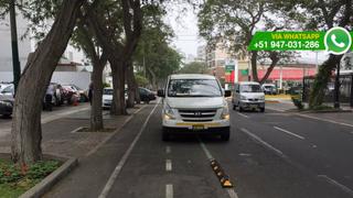 San Isidro: conductores no respetan ciclovía de Dos de Mayo