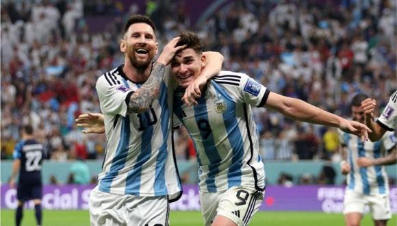 Julián Álvarez es el segundo goleador de Argentina con tres tantos, dos menos que Lionel Messi. (Foto: FIFA)