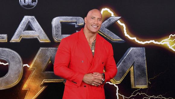 Dwayne Johnson en la premiere de "Black Adam" en el Tme Square en New York el 12 de octubre de 2022.