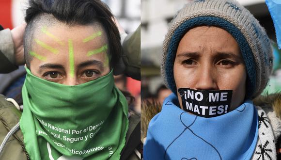 La polémica sobre el aborto polariza a Argentina. (Fotos: AFP/Eitan Abramovich)