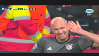 Robben marcó tras aprovechar errores de Ospina y Alexis Sánchez