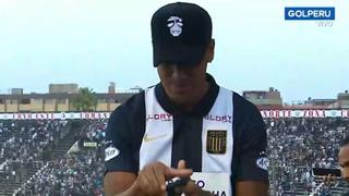 Con la blanquiazul: Renato Tapia llegó a Matute para ver el Alianza Lima vs. Ayacucho FC | VIDEO