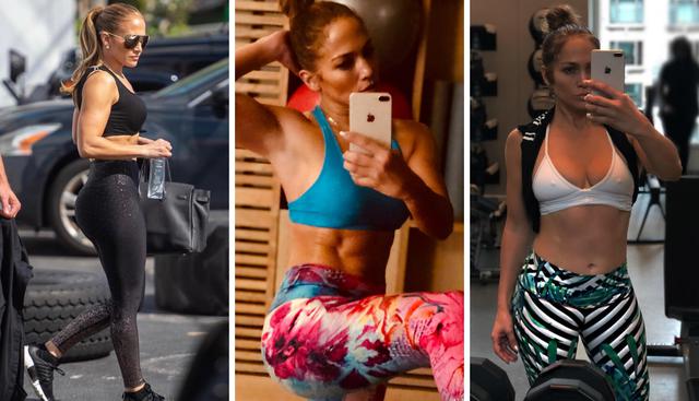 Jennifer Lopez mantiene su cuerpo de infarto a punta de duras rutinas de ejercicios. (Fotos: @jlo en Instagram)