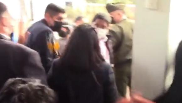 Franco Pomalaya, denunciado por agresión a periodista, acompañará a Pedro Castillo a México y EE.UU. Captura de video RPP